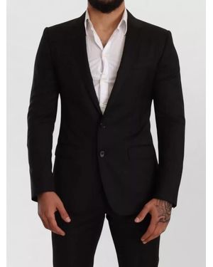 Dolce & Gabbana Martini Slim Fit Two Piece Suit - Black