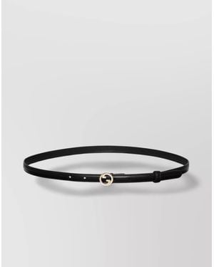 Gucci Blondie Belt With Round Gg Cross - White