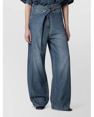 DARKPARK Denim High-Rise Wide-Leg Trousers - Blue