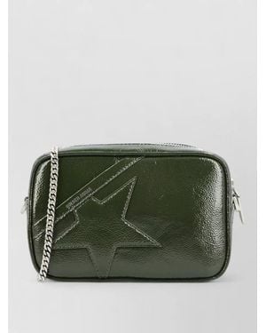 Golden Goose Chain Strap Crossbody Bag Star Motif - Green