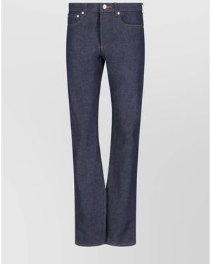 A.P.C. Cotton Straight-Leg Trousers Petit Standard - Blue
