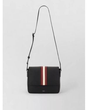 Bally Mythos Shoulder Bag Stripe Detail Strap - White