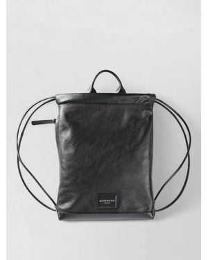 Givenchy Antigona Medium Leather Drawstring Backpack - Black