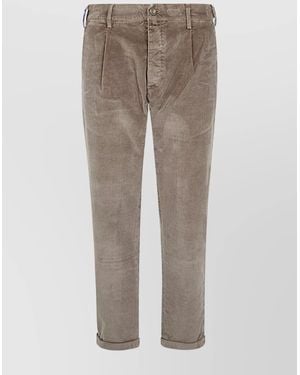 Jacob Cohen Cropped Slim-Fit Trousers - Grey