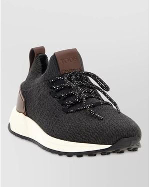 Tod's Merino Wool Slip-On Sneakers - Black