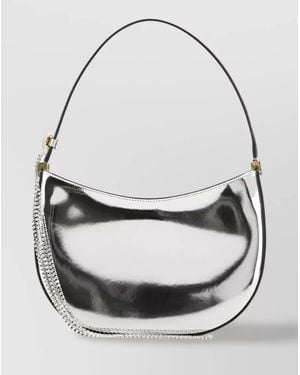 Magda Butrym Mirrored Shoulder Bag With Top Zip - Gray