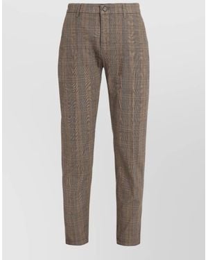 Department 5 Stretch Cotton Chinos Belt Loops Pockets - Grey