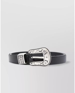 Golden Goose Leather Belt - Metallic