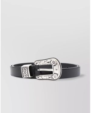 Golden Goose Leather Belt - Metallic