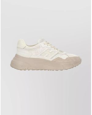 Hogan Leather Low-Top Trainers - Natural
