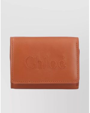 Chloé Foldable Wallets Compact Cardholders - Orange