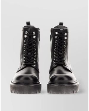 DSquared² Leather Ankle Boots - Black
