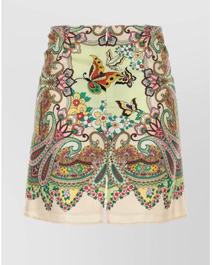 Etro Silk Mini Skirt - Multicolour