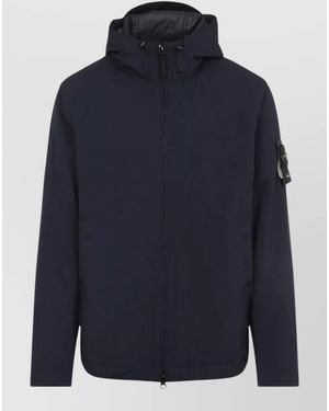 Stone Island Hooded Blouson Jacket Casual Hood - Blue