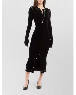 Moschino Cotton Casual Dress - Black