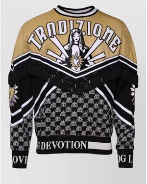 Dolce & Gabbana Tradizione E Devotion Crew Neck Sweatshirt - Grey