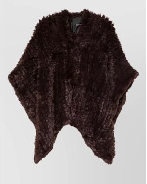 Pinko Faux Fur Coat - Black
