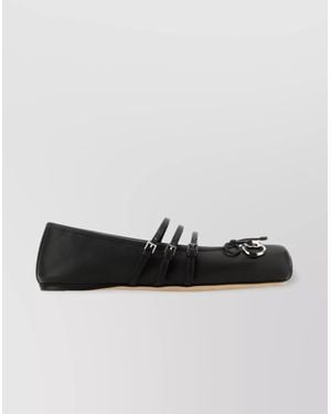 Gucci Horsebit Leather Flat - Black