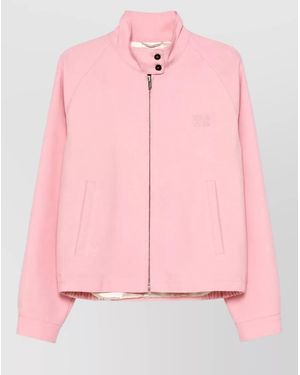Miu Miu Mohair Oversized Coat - Pink