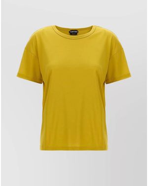 Tom Ford Silk T-Shirt - Yellow