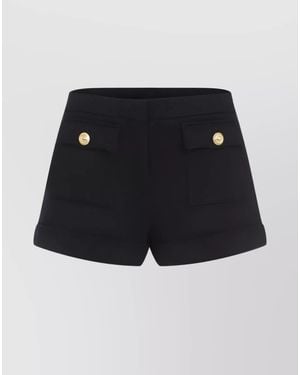 Tom Ford Wool Cashmere Mini Shorts - Blue
