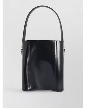 Coperni Leather Bucket Bag - Black