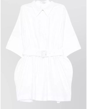 Givenchy Cotton Mini Shirt Dress - White