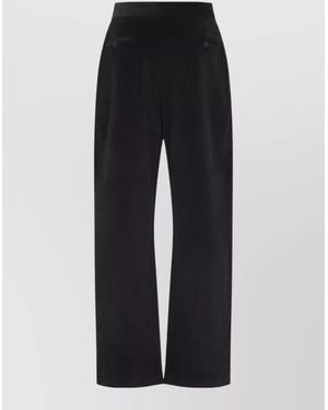 Studio Nicholson Grange High Waist Wide Leg Pants - Black