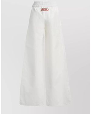 DSquared² Cotton Wide-Leg Trousers - White