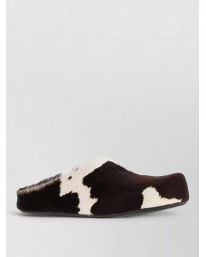 Marni Calf Hair Printed Slippers - Multicolour