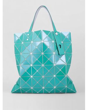 Issey Miyake Lucent Metallic Effect Geometric Tote Bag - Blue