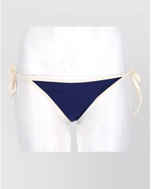 MC2 Saint Barth Virgo Tie Side Bikini Brief Contrast Trim - Blue