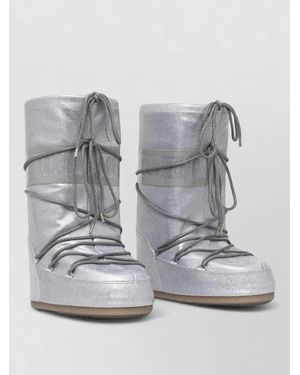 Moon Boot Glitter Icon Interchangeable Sole Boots - Gray
