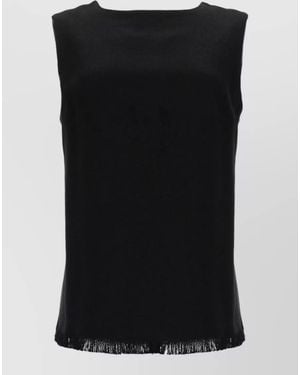 Max Mara Linen Tank Top - Black