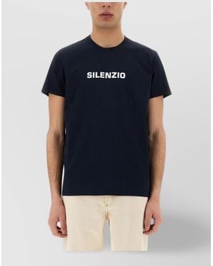 Aspesi "Silence" Crew Neck Short Sleeves T-Shirt - Blue