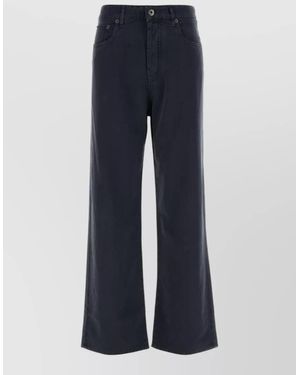 Miu Miu Denim Wide-Leg Trousers - Blue