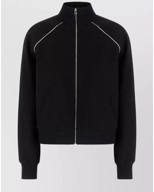 Tory Burch Sweatshirt Triacetate Blend Shoulder Inserts - Black