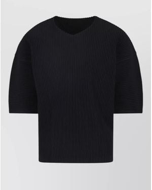 Homme Plissé Issey Miyake Short-Sleeve Shirt - Black