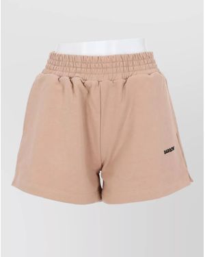 Barrow Relaxed Lounge Shorts Soft Fleece Touch - Natural