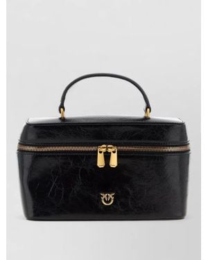 Pinko Classic Leather Mini Bag - Black