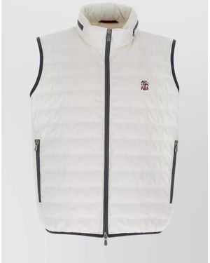 Brunello Cucinelli Quilted Gilet - Grey