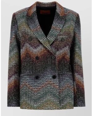 Missoni Embroidered Lame Blazer - Black