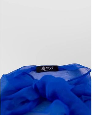 LA ROSE Keffiyeh Scarf - Blue