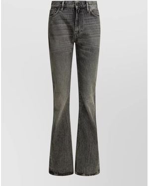 Acne Studios Gothik 2025 Flared Denim Five Pocket Pants - Gray