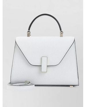 Valextra Iside Micro Crossbody Bag Leather - White