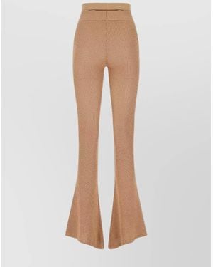 ANDREADAMO Flared Trousers - White