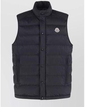 Moncler Padded Bodywarmer With Adjustable Drawstring Hem - Blue
