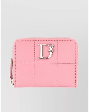 DSquared² Leather Logo Wallet - Pink
