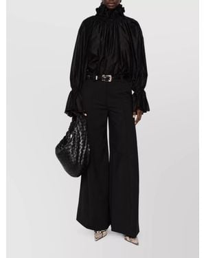 Thelatest Flared Trousers - Black