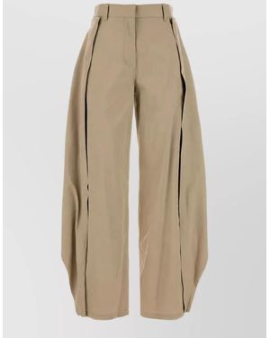 Loewe Wide-Leg Trousers - Natural